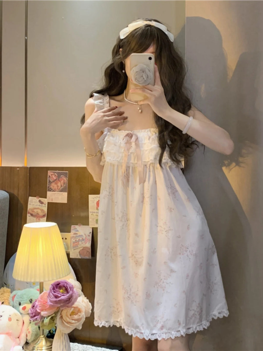 Princess Style Camisole Nightgown for Women Sexy Pure Desire Lace Pajamas Home Wear Summer 2025 Cute Sweet Design